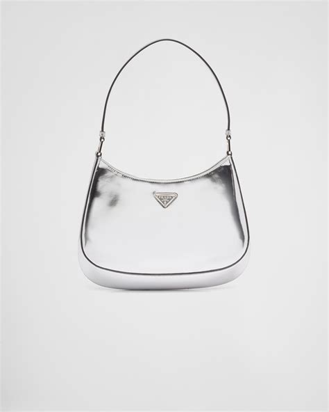 silver prada bag|prada adjustable shoulder.